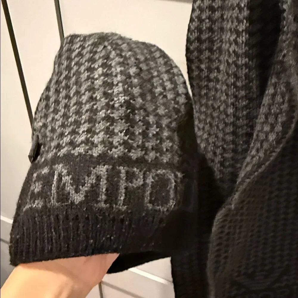 Emporio Armani Dark Gray kids Scarf and hat